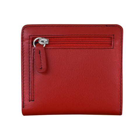 7831 Bi-Fold Mini Wallet Red/Black