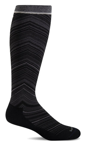 Full Flattery Women's Wide Calf Compression Black by Sockwell