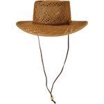 Quarter turn Women's Pistil Hats style name Sunlee Straw Hat in color Brown. Sku: 0395-BROWN