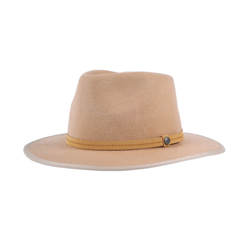 Women's Pistil Hats style name Wren Wide Brim in color Tan. Sku: 0427-TAN
