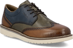 Quarter turn view Men's Rieker Footwear style name Alan 04 in color MKT/FT/ROY. Sku: 04504-90