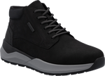 Quarter turn view Men's Rieker Footwear style name Thorben 01 Waterproof in color SCHWARZ. Sku: 06001-00