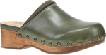 Quarter turn view Women's Dansko Footwear style name Andie in color OLIVE CALF. Sku: 10205281500