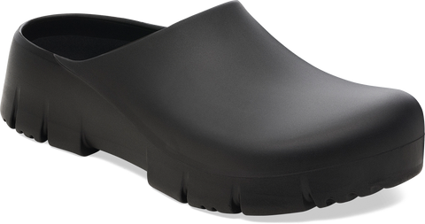 Quarter turn view Unisex Birkenstock Footwear style name Super Birki 2.0 Regular in color BLACK. Sku: 1025969