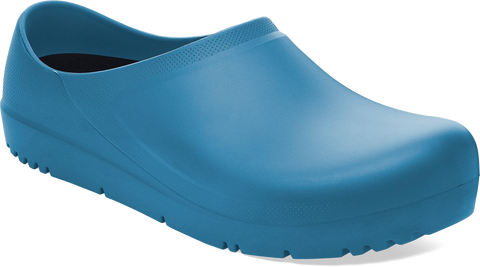 Quarter turn view Unisex Birkenstock Footwear style name Profi Birki 2.0 Regular in color INK BLUE. Sku: 1025977