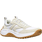 Quarter turn Women's Keen Footwear style name KS86  in color Birch/ Star White. Sku: 1029802