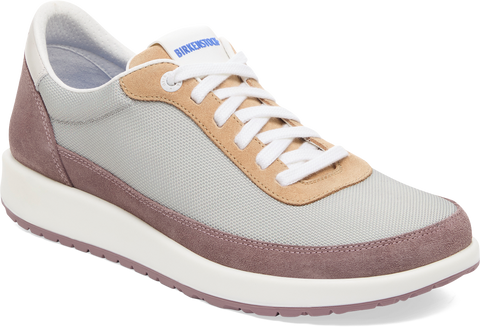 Quarter turn view Women's Birkenstock Footwear style name Honnef City Narrow in color FDP BGE ST. Sku: 1030150