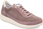 Quarter turn view Women's Birkenstock Footwear style name Honnef City Narrow in color FAD PURP. Sku: 1030172
