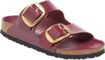 Quarter turn view Women's Birkenstock Footwear style name Arizona Big Buckle Hammered Narrow in color HS ZINFAN. Sku: 1030368