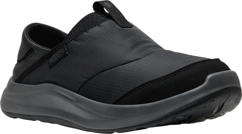 Quarter turn view Men's KEEN Footwear style name Whyser in color BLACK. Sku: 1031156