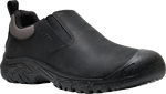 Quarter turn view Men's KEEN Footwear style name Targhee IV Slip-On in color BLACK. Sku: 1031164
