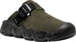 Quarter turn view Men's KEEN Footwear style name Hyperport Clog Leather in color STURT/BLK. Sku: 1031238