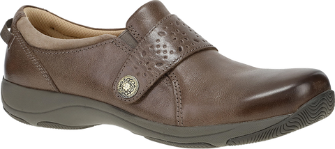 Quarter turn view Women's Dansko Footwear style name Sallie in color STN WAX BR. Sku: 10400215300