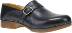 Quarter turn view Women's Dansko Footwear style name Margaret in color BLK BRN CA. Sku: 10700020600