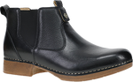 Quarter turn view Women's Dansko Footwear style name Michele in color BLACK WAXY. Sku: 10701020600