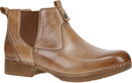 Quarter turn view Women's Dansko Footwear style name Michele in color TANWAX BRS. Sku: 10701640600