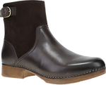 Quarter turn view Women's Dansko Footwear style name Monique in color CHOCBRNCA. Sku: 10703230600