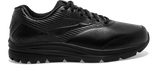Side view Men's Brooks Footwear style name Addiction Walker 2 Medium in color Black. Sku: 110318-1D072