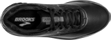 Top down view Men's Brooks Footwear style name Addiction Walker 2 Medium in color Black. Sku: 110318-1D072