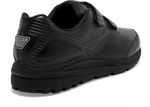 Back view Women's Brooks Footwear style name Addiction Walker V-Strap 2 Medium in color Black. Sku: 1120309-1B072