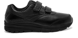 Side view Men's Brooks Footwear style name Addiction Walker V-Strap 2 Medium in color Black. Sku: 110320-1D072
