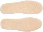 Quarter turn view Women's UGG Insole style name Sheepskin Insole in color NATURAL. Sku: 1117052-NAT