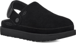 Quarter turn view Women's UGG Footwear style name Goldenstar Clog in color BLACK. Sku: 1138252-BLK