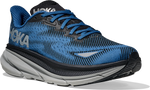 Quarter turn view Men's HOKA Footwear style name Clifton 9 GTX in color BGYN. Sku: 1141470F-BGYN