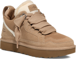 Quarter turn view Women's UGG Footwear style name Lowmel in color SAND. Sku: 1144032-SAN