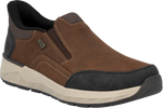 Quarter turn view Men's Rieker Footwear style name Bruce 51 Waterproof in color SCHWZ/BRUN. Sku: 11551-22