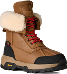 Quarter turn view Women's UGG Footwear style name Adirondack Boot Xxv in color CHESTNUT. Sku: 1170591-CHE