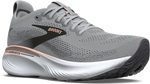 Quarter turn view Women's Brooks Footwear style name Adrenaline GTS 25 Narrow in color GR/BKP/COR. Sku: 120443-2A032