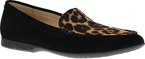 Quarter turn view Women's Dansko Footwear style name Lorri in color BSD/LEOP. Sku: 2043360200