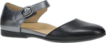 Quarter turn view Women's Dansko Footwear style name Liv in color BLK/PEWTER. Sku: 2049020200