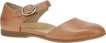 Quarter turn view Women's Dansko Footwear style name Liv in color TAN BUR NP. Sku: 2049640600