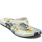 Quarter turn Women's Olukai Footwear style name Uiki in color Mood Indigo/ Pai. Sku: 20537-ZNZQ