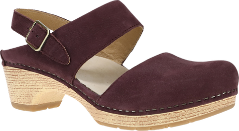 Quarter turn view Women's Dansko Footwear style name Lucia in color FIG ML NU. Sku: 2218591400