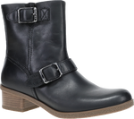 Quarter turn view Women's Dansko Footwear style name Delphine Waterproof in color BLACK WP. Sku: 2933502300