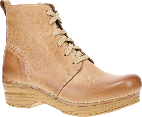 Quarter turn view Women's Dansko Footwear style name Sigourney in color HONEY DIST. Sku: 336581212
