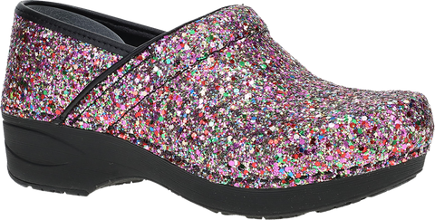 Quarter turn view Women's Dansko Footwear style name Xp 2.0 in color PRTY GLTR. Sku: 3952330202