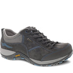 Quarter turn Women's Dansko Footwear style name Paisley Waterproof in color Grey. Sku: 4350941005