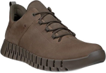 Quarter turn view Men's ECCO Footwear style name Gruuv Gore-Tex U-Bell in color DARK CLAY. Sku: 525224-02559