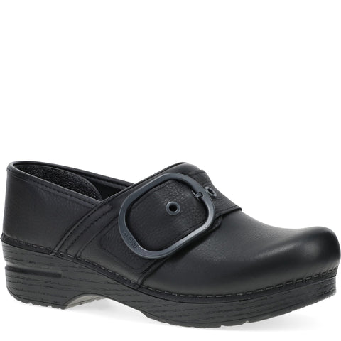 Women's Dansko Footwear style name Pearson in color Black/ Black Tumbled. Sku: 616020202