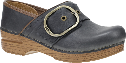 Quarter turn view Women's Dansko Footwear style name Pearson in color DUSTY BLUE. Sku: 616706112