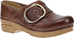 Quarter turn view Women's Dansko Footwear style name Pearson in color BROWN WAXY. Sku: 616786112