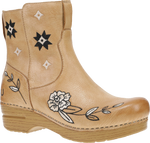 Quarter turn view Women's Dansko Footwear style name Jenny Earl Boot in color HONEY DIST. Sku: 618581464