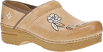 Quarter turn view Women's Dansko Footwear style name Jenny Earl Clog in color HONEY DIST. Sku: 619581464