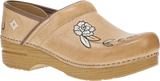 Quarter turn view Women's Dansko Footwear style name Jenny Earl Clog in color HONEY DIST. Sku: 619581464