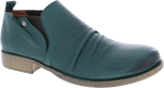 Quarter turn view Women's Biza Footwear style name Ellis in color DARK GREEN. Sku: 7026301