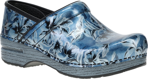 Quarter turn view Women's Dansko Footwear style name Professional in color BLUE VINE. Sku: 706097502